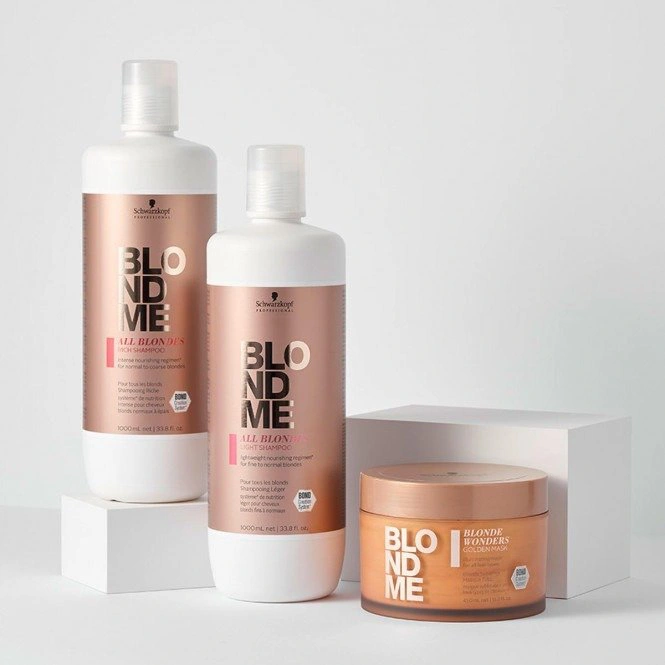 Schwarzkopf BlondMe Blonde Wonders Golden Mask 450ml képe 2